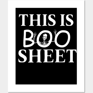 This is boo sheet funny cute skeleton Posters and Art